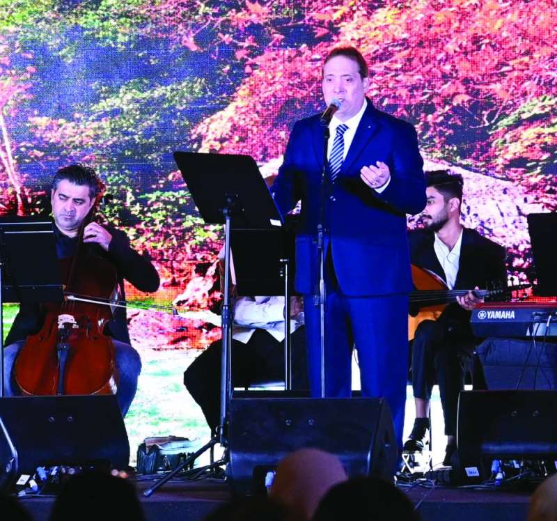 جورج وديع الصافي أحيا «ذاكرة الافتتاح» .. طرباً وأصالةً من بلاد الأرز