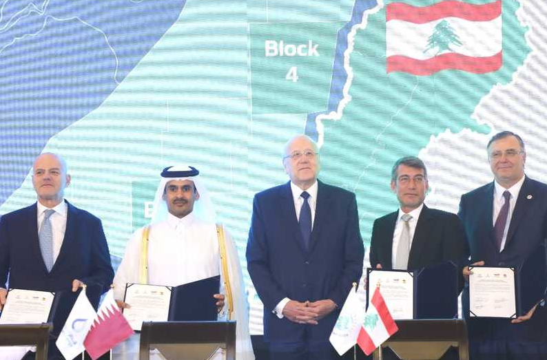 قطر تستحوذ على 30% من حقوق التنقيب عن الغاز في رقعتين بالمياه اللبنانية